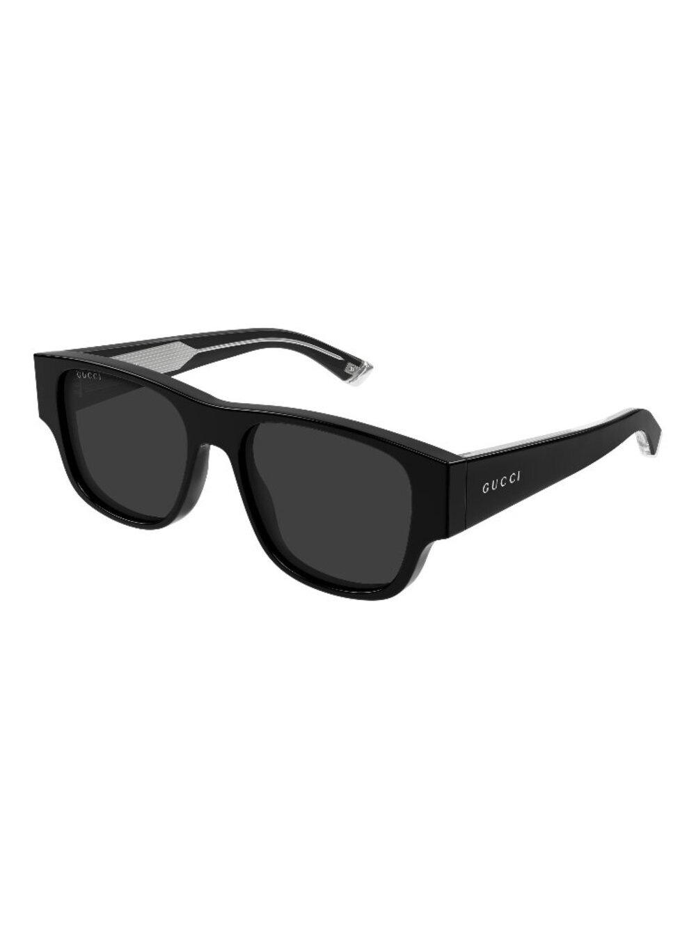 New Gucci Men's Sunglasses Black Grey Lens Acetate Frame GG2075S 001 54